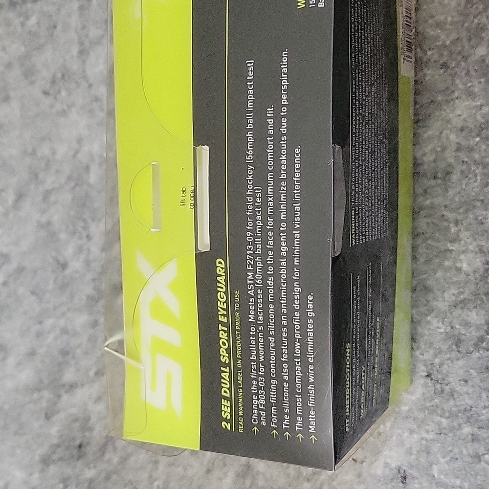 STX Dual Sport Eye Guard NIB - Picture 6 of 6